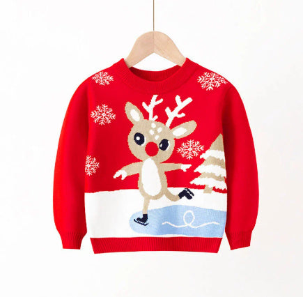 Elastic Pullover Christmas Sweater
