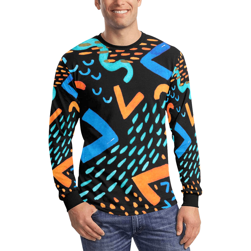 Urban Design Long Sleeve T-shirt(ModelT51)
