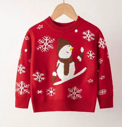 Elastic Pullover Christmas Sweater