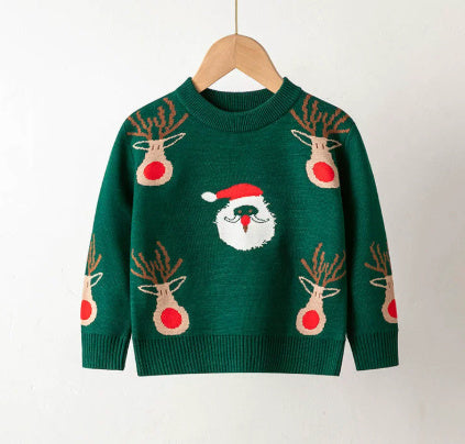 Elastic Pullover Christmas Sweater