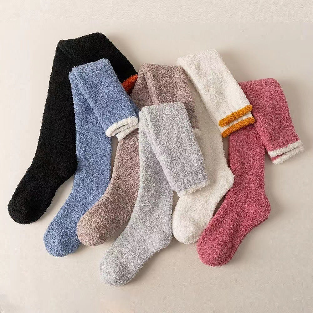 Coral Velvet Socks