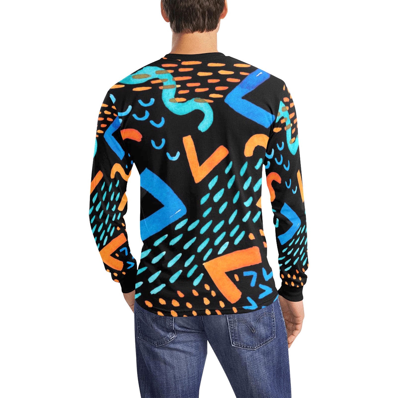 Urban Design Long Sleeve T-shirt(ModelT51)