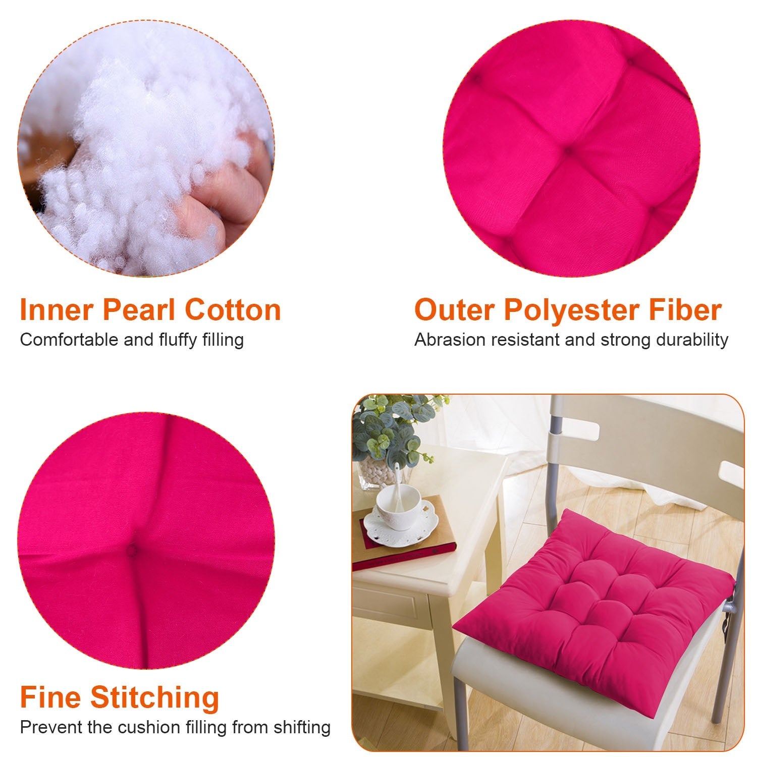 4Pcs Chair Cushion